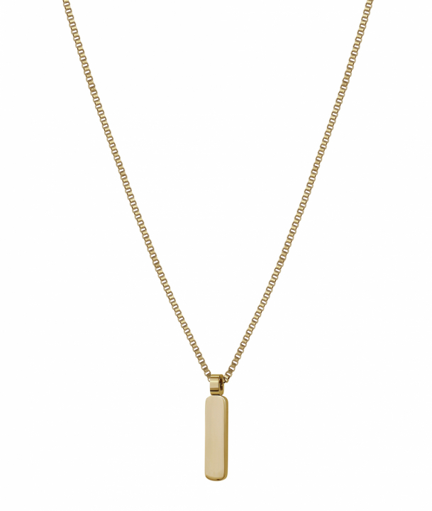 BOONE Plate Halsband Guld i gruppen Halsband / Guldhalsband hos SCANDINAVIAN JEWELRY DESIGN (380437)