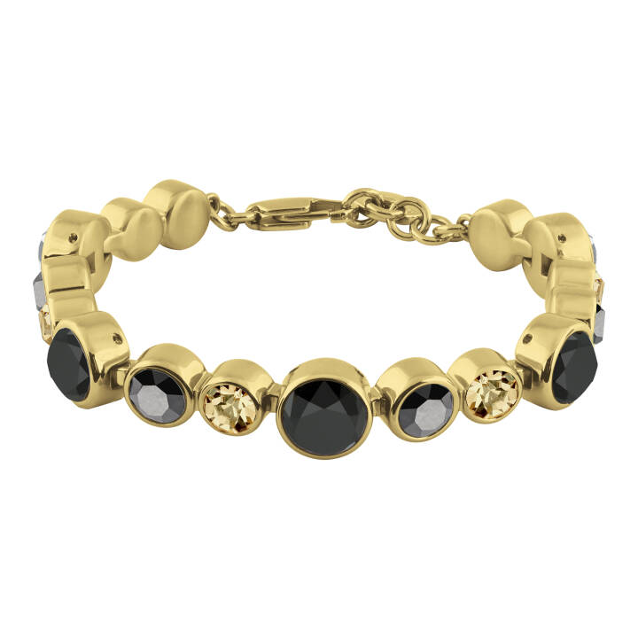 DYRBERG/KERN CALICE Guld BLACK / GOLDEN Armband