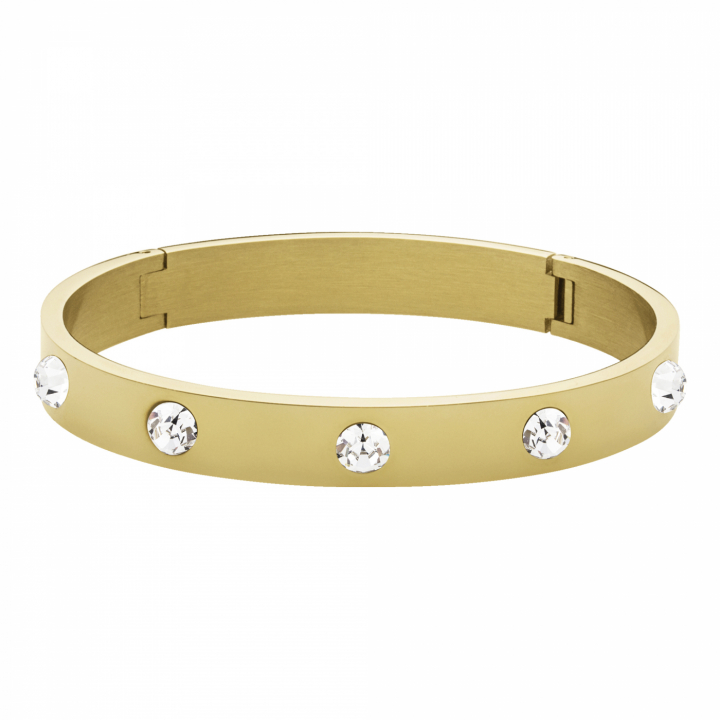 BELLA I Guld CRYSTAL i gruppen Armband / Guldarmband hos SCANDINAVIAN JEWELRY DESIGN (390112)