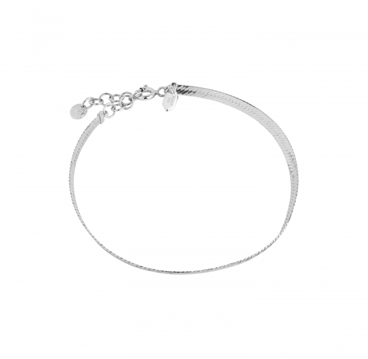 Sentiero Bracelet (S/M) - Silver (One) i gruppen Armband / Silverarmband hos SCANDINAVIAN JEWELRY DESIGN (400241AG)