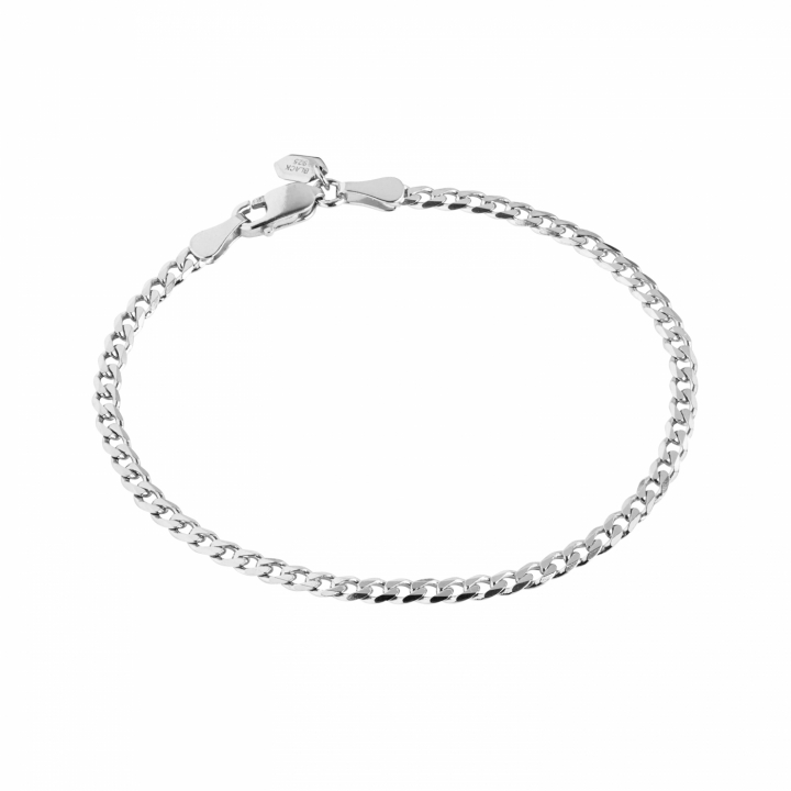 Saffi Bracelet Medium Silver (One) i gruppen Armband / Silverarmband hos SCANDINAVIAN JEWELRY DESIGN (400262AG-MEDIUM)