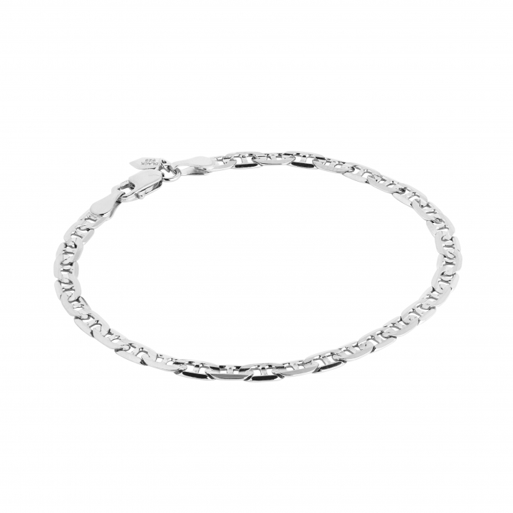 Carlo Medium Bracelet Silver (One) i gruppen Armband / Silverarmband hos SCANDINAVIAN JEWELRY DESIGN (400264AG)
