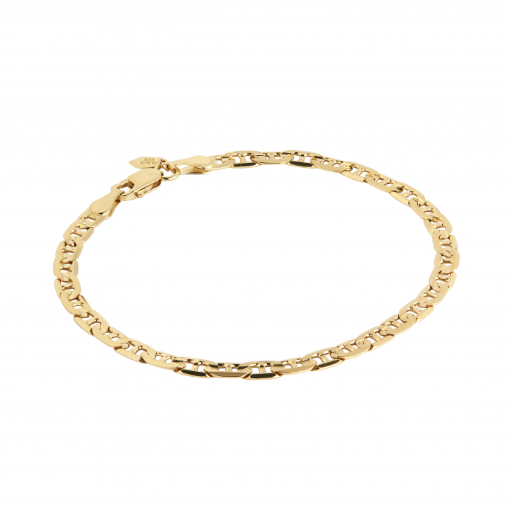 Carlo Medium Bracelet Goldplated Silver (One)