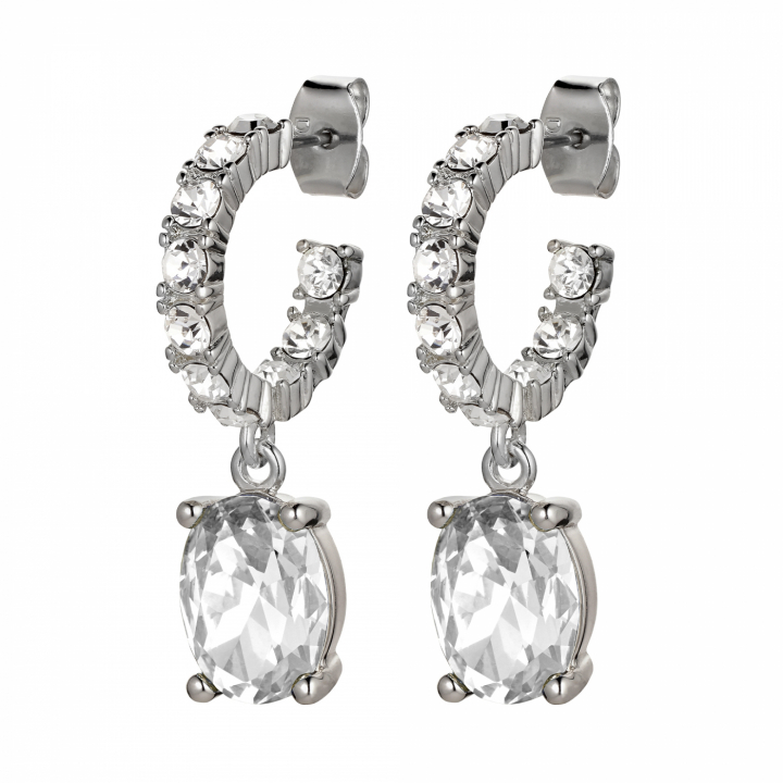 BARBARA Silver CRYSTAL Örhänge i gruppen Örhängen / Silverörhängen hos SCANDINAVIAN JEWELRY DESIGN (430040)