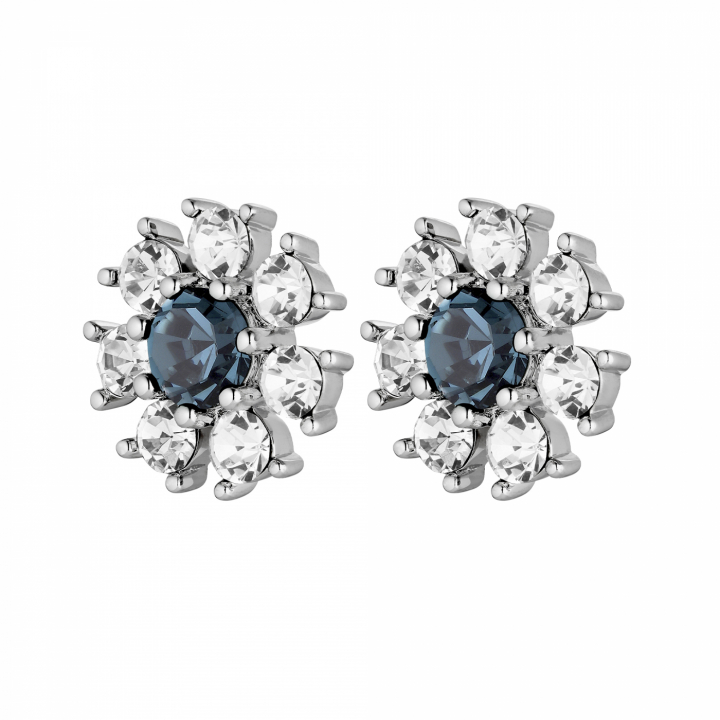 AUDE Silver ROYAL BLUE / CRYSTAL Örhänge i gruppen Örhängen / Silverörhängen hos SCANDINAVIAN JEWELRY DESIGN (430041)