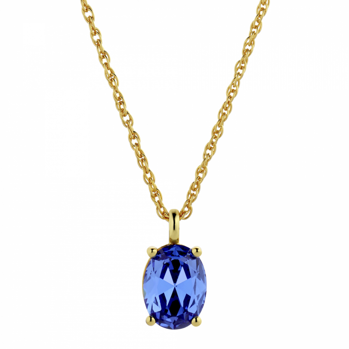 DYRBERG/KERN BARGA Guld SAPPHIRE Halsband