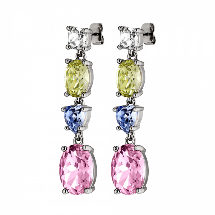 CARMEN Silver PASTEL MULTI i gruppen Örhängen / Silverörhängen hos SCANDINAVIAN JEWELRY DESIGN (440021)
