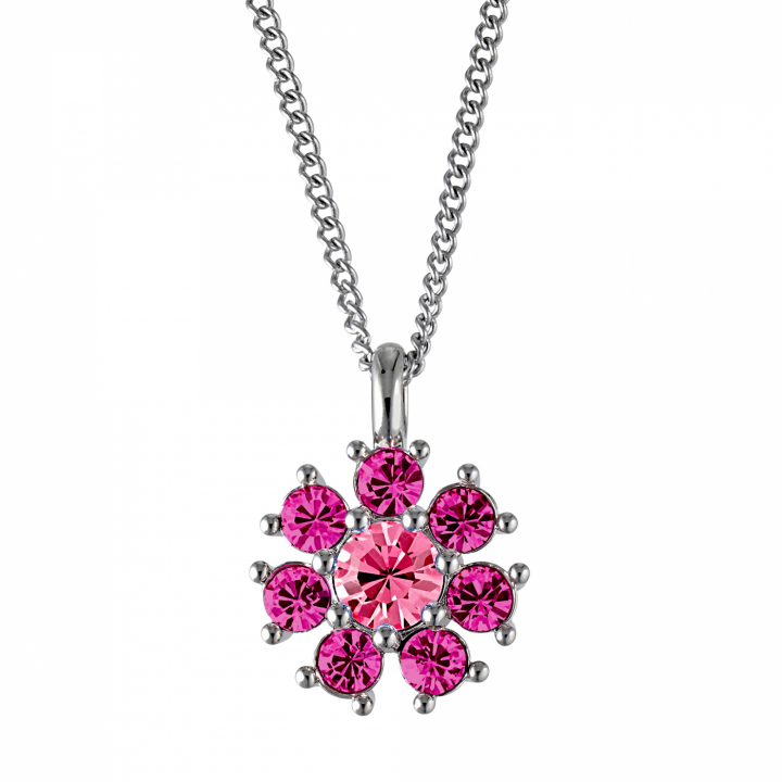 DELISE Silver PINK i gruppen Halsband / Silverhalsband hos SCANDINAVIAN JEWELRY DESIGN (440031)