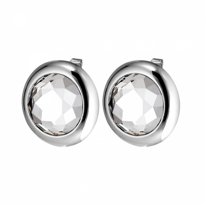 RIVOLI Silver CRYSTAL i gruppen Örhängen / Silverörhängen hos SCANDINAVIAN JEWELRY DESIGN (440047)