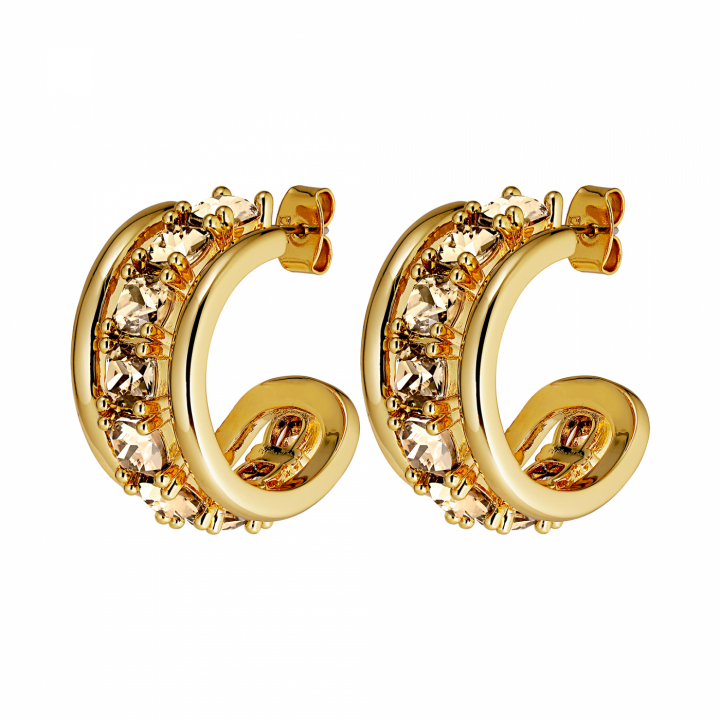 HELEN Guld GOLDEN i gruppen Örhängen / Guldörhängen hos SCANDINAVIAN JEWELRY DESIGN (440053)