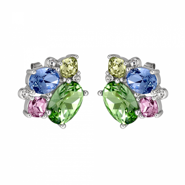 EMMA Silver PASTEL MULTI i gruppen Örhängen / Silverörhängen hos SCANDINAVIAN JEWELRY DESIGN (440057)