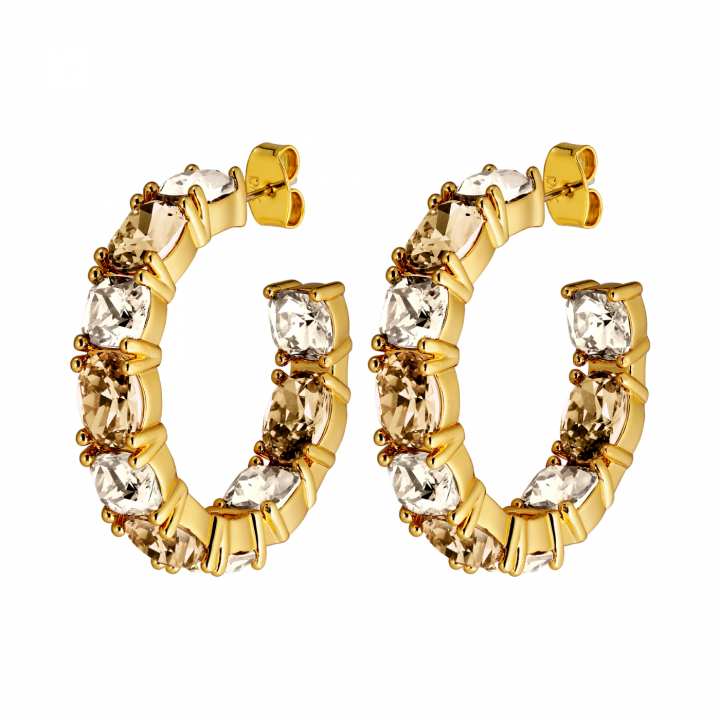 GRETIA Guld GOLDEN i gruppen Örhängen / Guldörhängen hos SCANDINAVIAN JEWELRY DESIGN (440070)