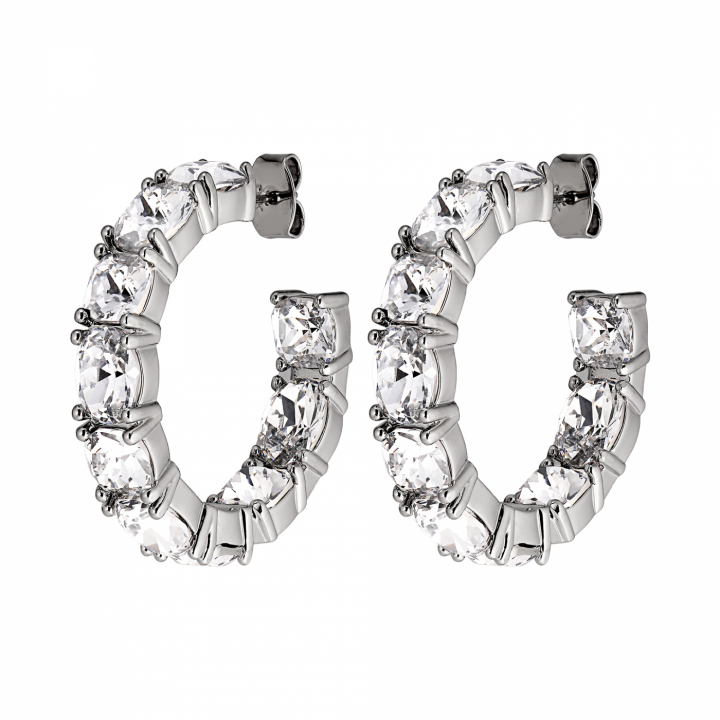 GRETIA Silver CRYSTAL i gruppen Örhängen / Silverörhängen hos SCANDINAVIAN JEWELRY DESIGN (440071)