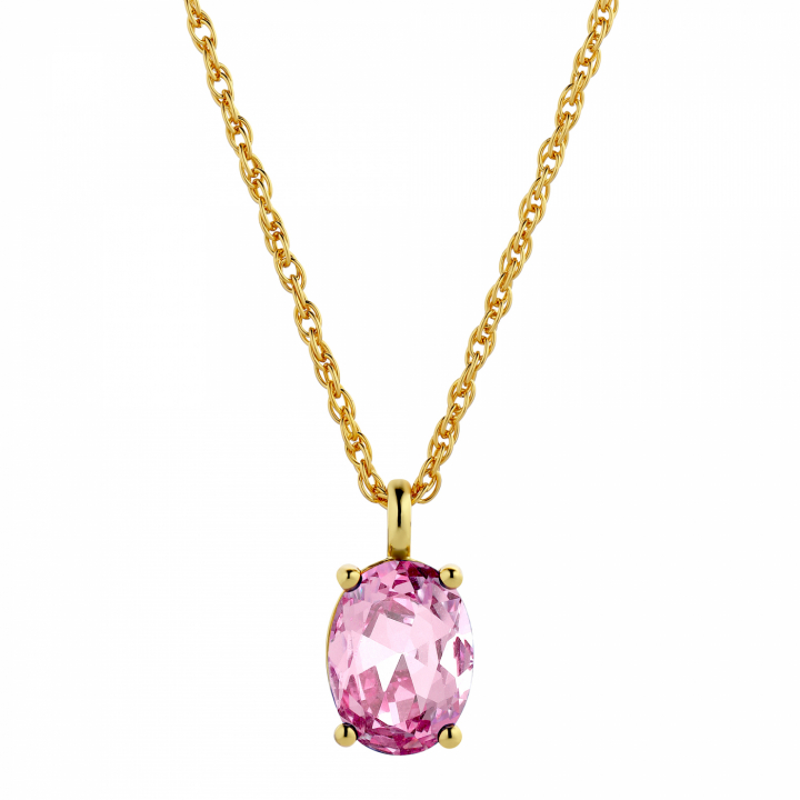 BARGA Guld L.ROSE i gruppen Halsband / Guldhalsband hos SCANDINAVIAN JEWELRY DESIGN (440089)