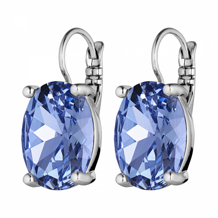 CHANTAL Silver LIGHT BLUE i gruppen Örhängen / Silverörhängen hos SCANDINAVIAN JEWELRY DESIGN (440096)