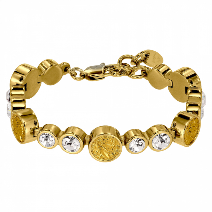 AUGUSTA Guld CRYSTAL i gruppen Armband / Guldarmband hos SCANDINAVIAN JEWELRY DESIGN (440144)