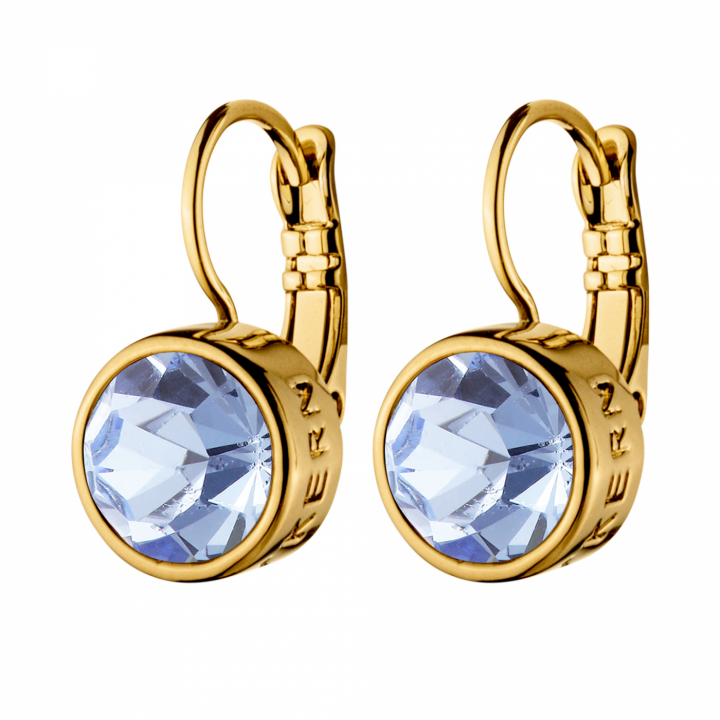 LOUISE Guld LIGHT SAPPHIRE i gruppen Örhängen / Guldörhängen hos SCANDINAVIAN JEWELRY DESIGN (440162)