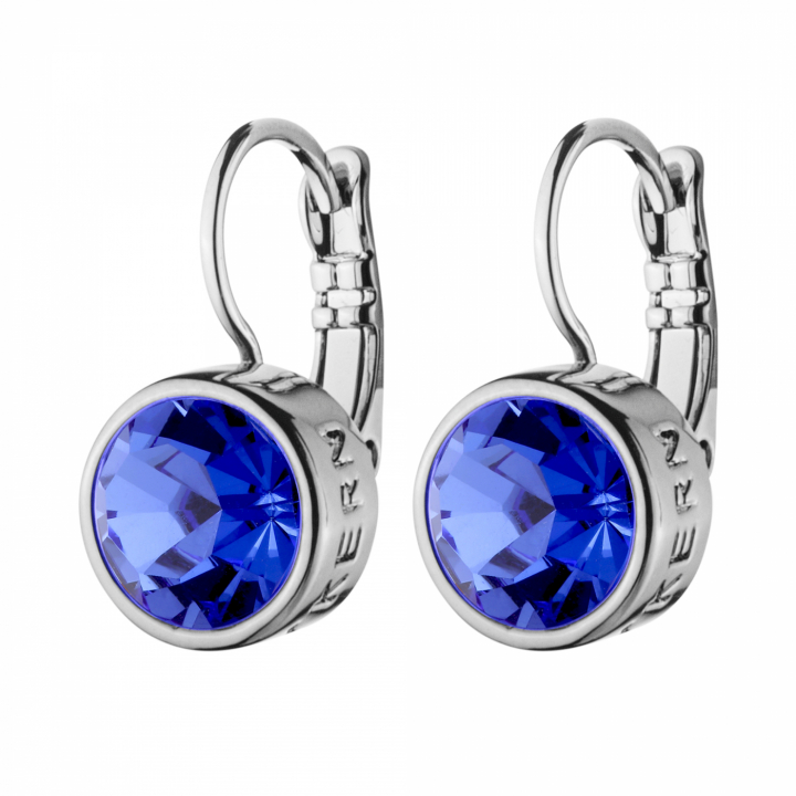 LOUISE Silver SAPPHIRE i gruppen Örhängen / Silverörhängen hos SCANDINAVIAN JEWELRY DESIGN (440163)