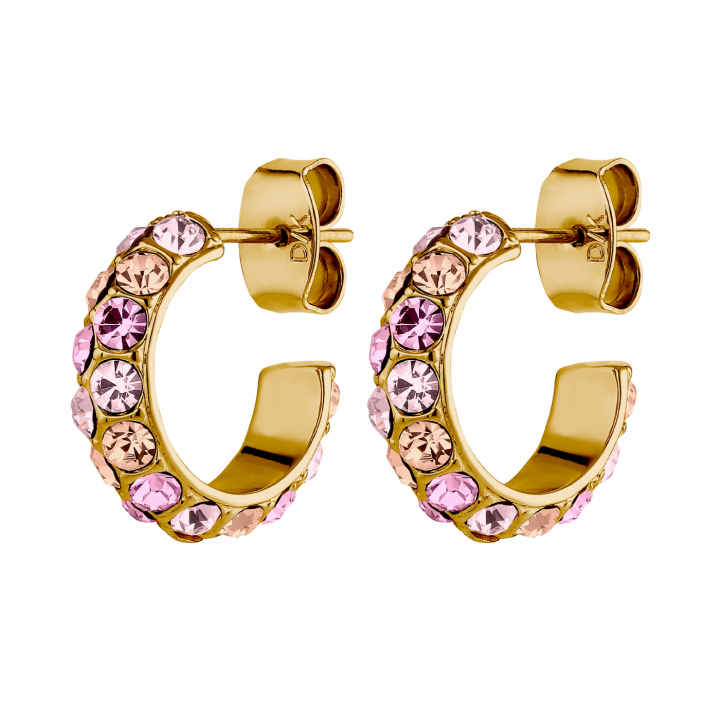 HEIDI Guld LIGHT ROSE i gruppen Örhängen / Guldörhängen hos SCANDINAVIAN JEWELRY DESIGN (440166)
