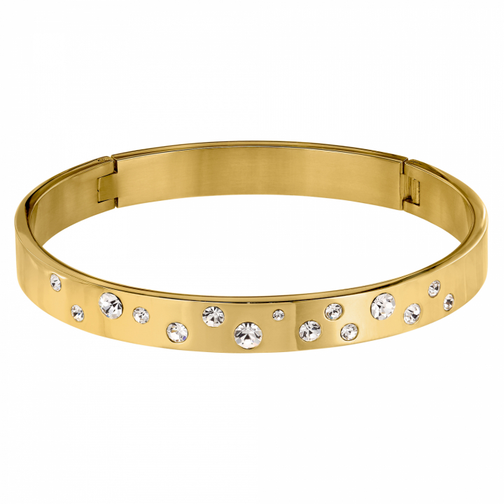 CLARE I Guld CRYSTAL i gruppen Armband / Guldarmband hos SCANDINAVIAN JEWELRY DESIGN (440196)