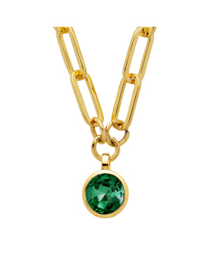 DYRBERG/KERN LISANNA SG EMERALD GREEN Halsband Guld