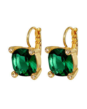 DYRBERG/KERN ANA SG EMERALD GREEN Örhänge Guld