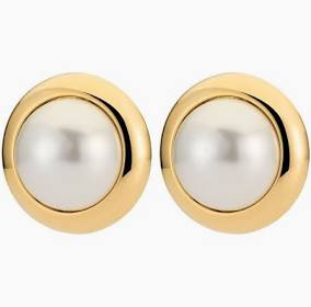 DYRBERG/KERN RIVOLI SG WHITE PEARL Örhänge Guld