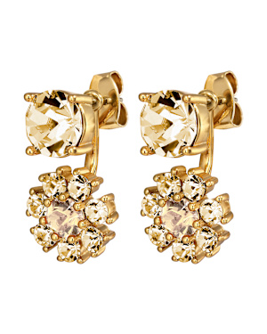 FLOSS SG GOLDEN_CRYSTAL Örhängen Guld i gruppen Örhängen / Guldörhängen hos SCANDINAVIAN JEWELRY DESIGN (460083)
