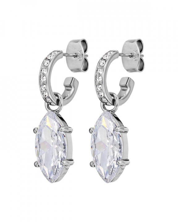 JUNIPE CRYSTAL Örhängen Silver i gruppen Örhängen / Silverörhängen hos SCANDINAVIAN JEWELRY DESIGN (470003)