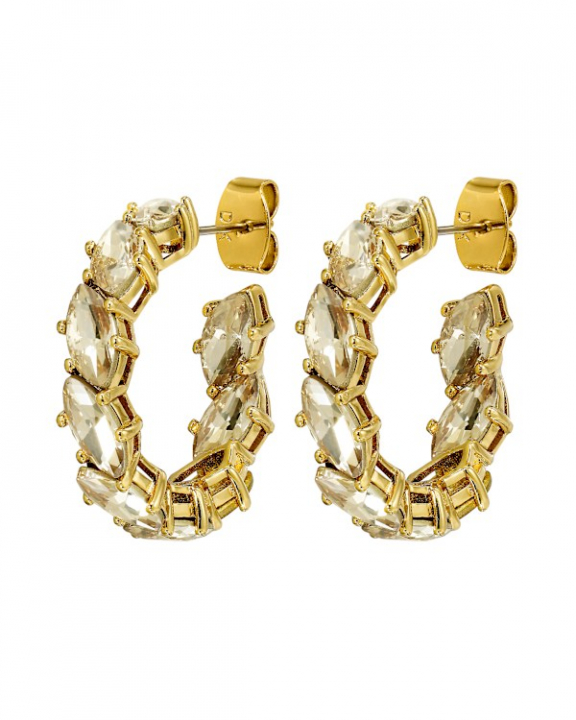 TAMARIN GOLDEN Örhängen Guld i gruppen Örhängen / Guldörhängen hos SCANDINAVIAN JEWELRY DESIGN (470015)