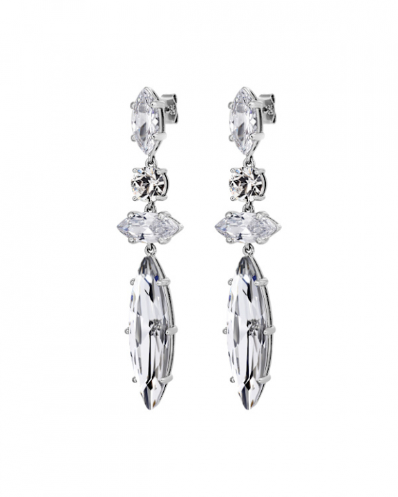 TENERE CRYSTAL Örhängen Silver i gruppen Örhängen / Silverörhängen hos SCANDINAVIAN JEWELRY DESIGN (470033)
