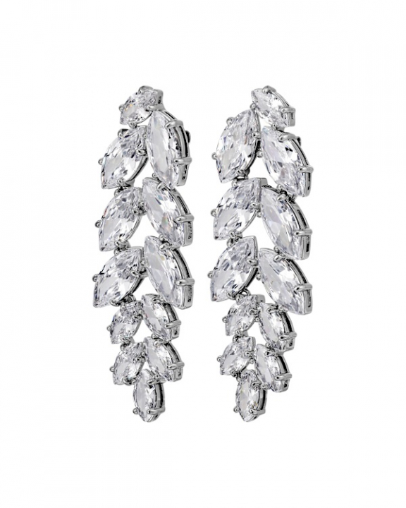 BANYAN CRYSTAL Örhängen Silver i gruppen Örhängen / Silverörhängen hos SCANDINAVIAN JEWELRY DESIGN (470038)