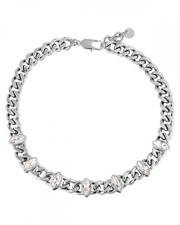 PUNICA CRYSTAL Halsband Silver i gruppen Halsband / Silverhalsband hos SCANDINAVIAN JEWELRY DESIGN (470058)