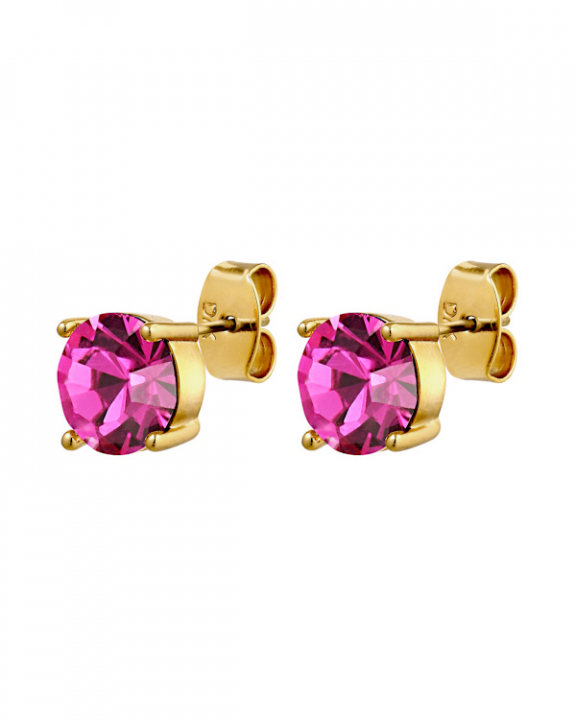 DAZE PINK Örhängen Guld i gruppen Örhängen / Guldörhängen hos SCANDINAVIAN JEWELRY DESIGN (470128)