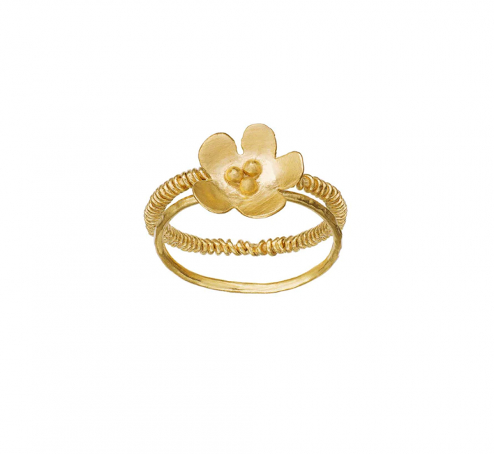 Bellflower Ring Guld i gruppen Ringar / Guldringar hos SCANDINAVIAN JEWELRY DESIGN (4781a)