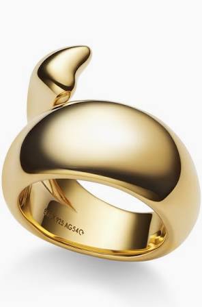 Product Image for MARIA BLACK Sagene Ring Goldplated Silver