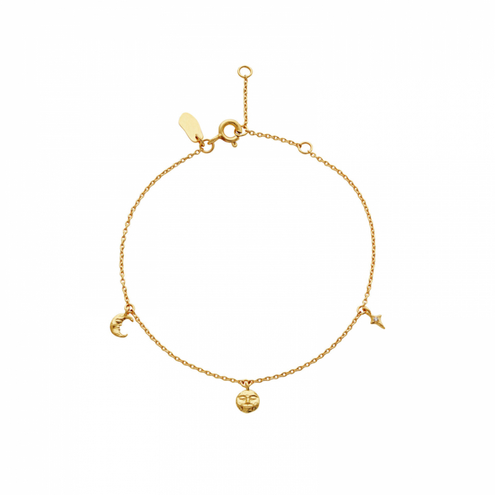 Lysander Armband Guld i gruppen Armband / Guldarmband hos SCANDINAVIAN JEWELRY DESIGN (8691A)