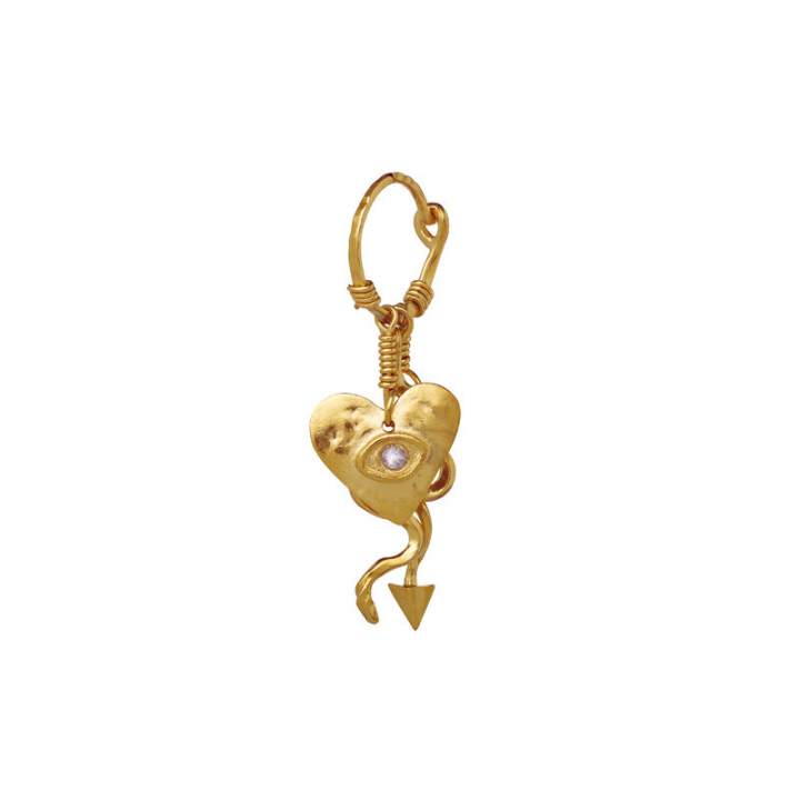 Harmonia Single Örhänge Guld i gruppen Örhängen / Guldörhängen hos SCANDINAVIAN JEWELRY DESIGN (9842A)