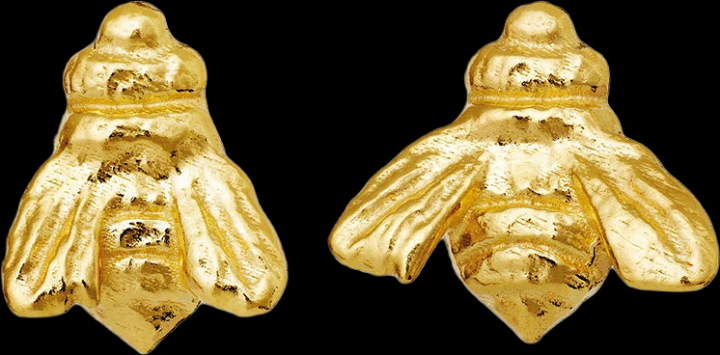 BEE Örhänge Guld i gruppen Örhängen / Guldörhängen hos SCANDINAVIAN JEWELRY DESIGN (9913A)