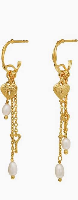 IDRIS Örhängen Guld i gruppen Örhängen / Pärlörhängen hos SCANDINAVIAN JEWELRY DESIGN (9952A)
