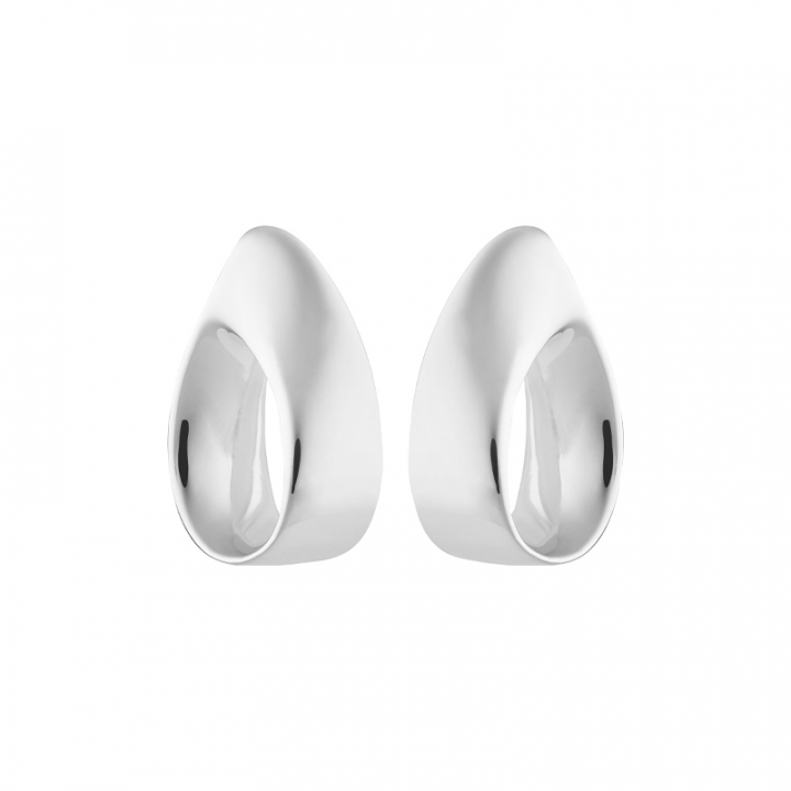 DRAKENBERG SJÖLIN Aqua swirl studs Silver