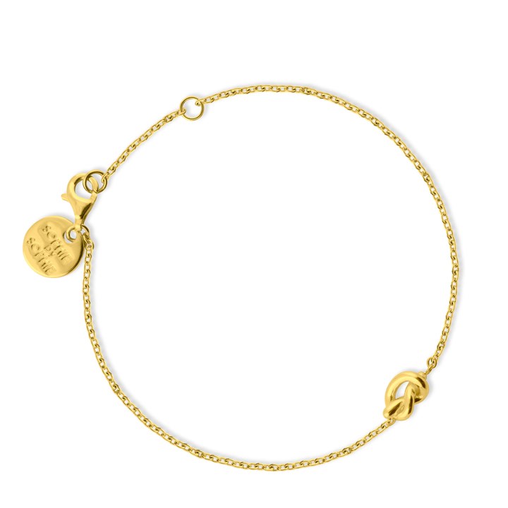 Knot Armband (guld) i gruppen Armband / Guldarmband hos SCANDINAVIAN JEWELRY DESIGN (B1506GPS0-OS)