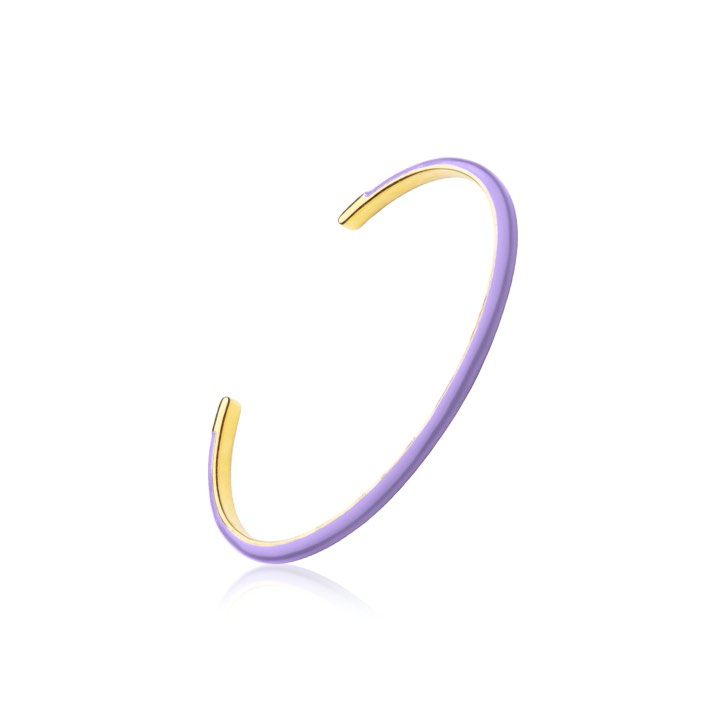 SOPHIE by SOPHIE Enamel cuff purple (gold)