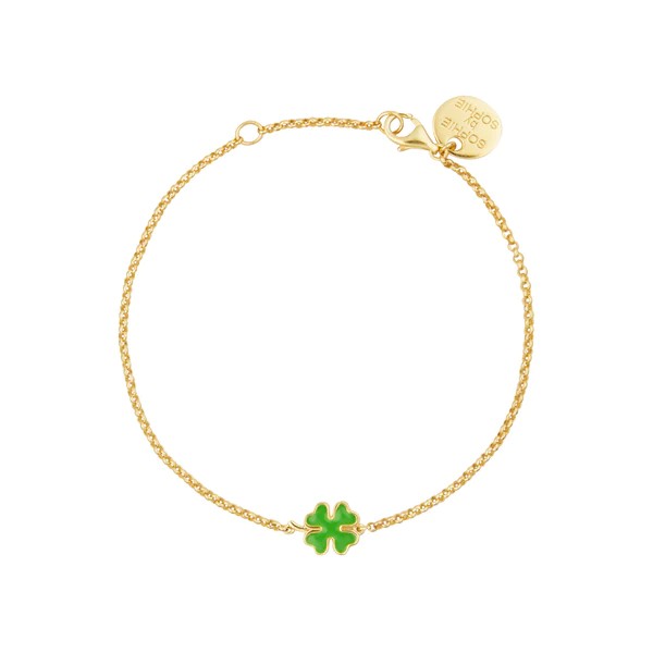 SOPHIE by SOPHIE Enamel clover armband Guld