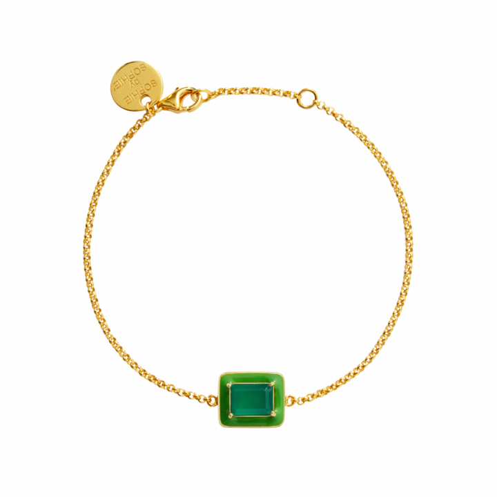 SOPHIE by SOPHIE Iris armband green onyx