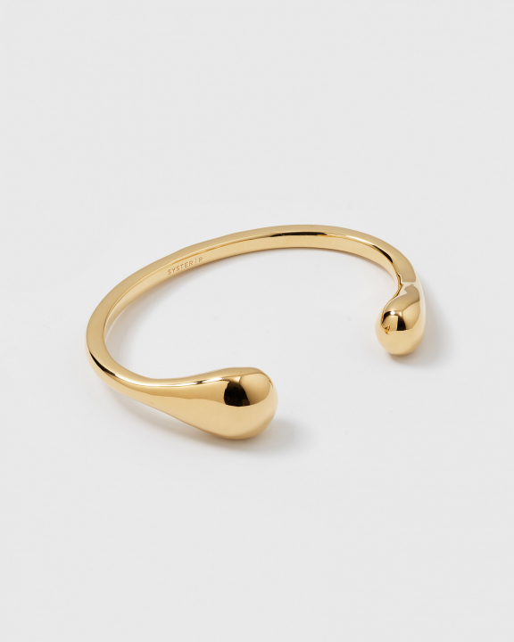 SYSTER P Bolded Drops Bangle Gold ML