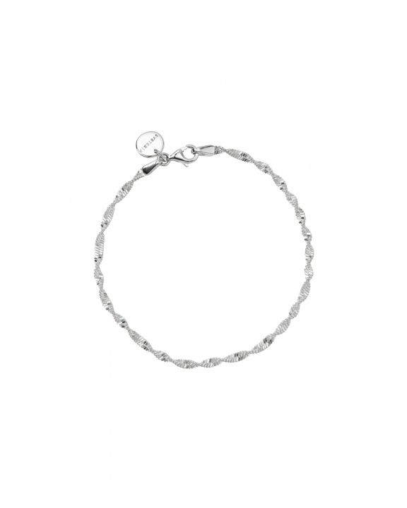 Herringbone Twisted Armband Silver S i gruppen Armband / Silverarmband hos SCANDINAVIAN JEWELRY DESIGN (BS1271SM)