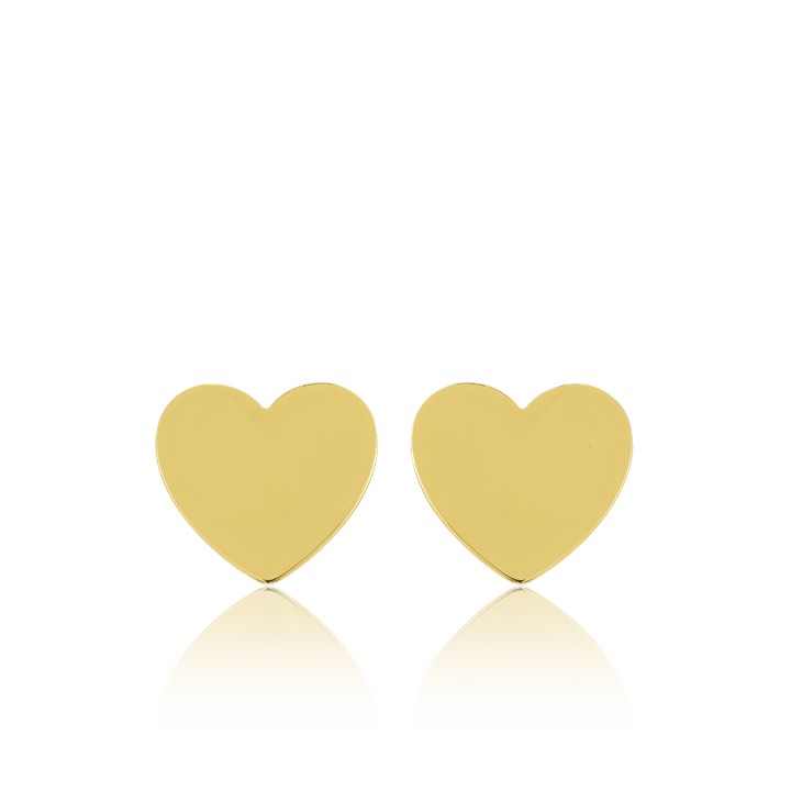 Heart Mini Studs örhänge (guld) i gruppen Örhängen / Guldörhängen hos SCANDINAVIAN JEWELRY DESIGN (E1451GPS0-OS)