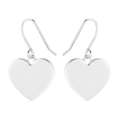 Heart Hook Örhänge (silver) i gruppen Örhängen / Silverörhängen hos SCANDINAVIAN JEWELRY DESIGN (E2102RHS0-OS)