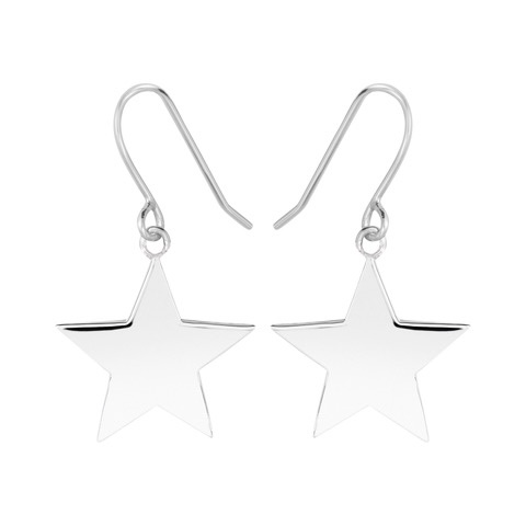 Star Hook Örhänge (silver) i gruppen Örhängen / Silverörhängen hos SCANDINAVIAN JEWELRY DESIGN (E2103RHS0-OS)